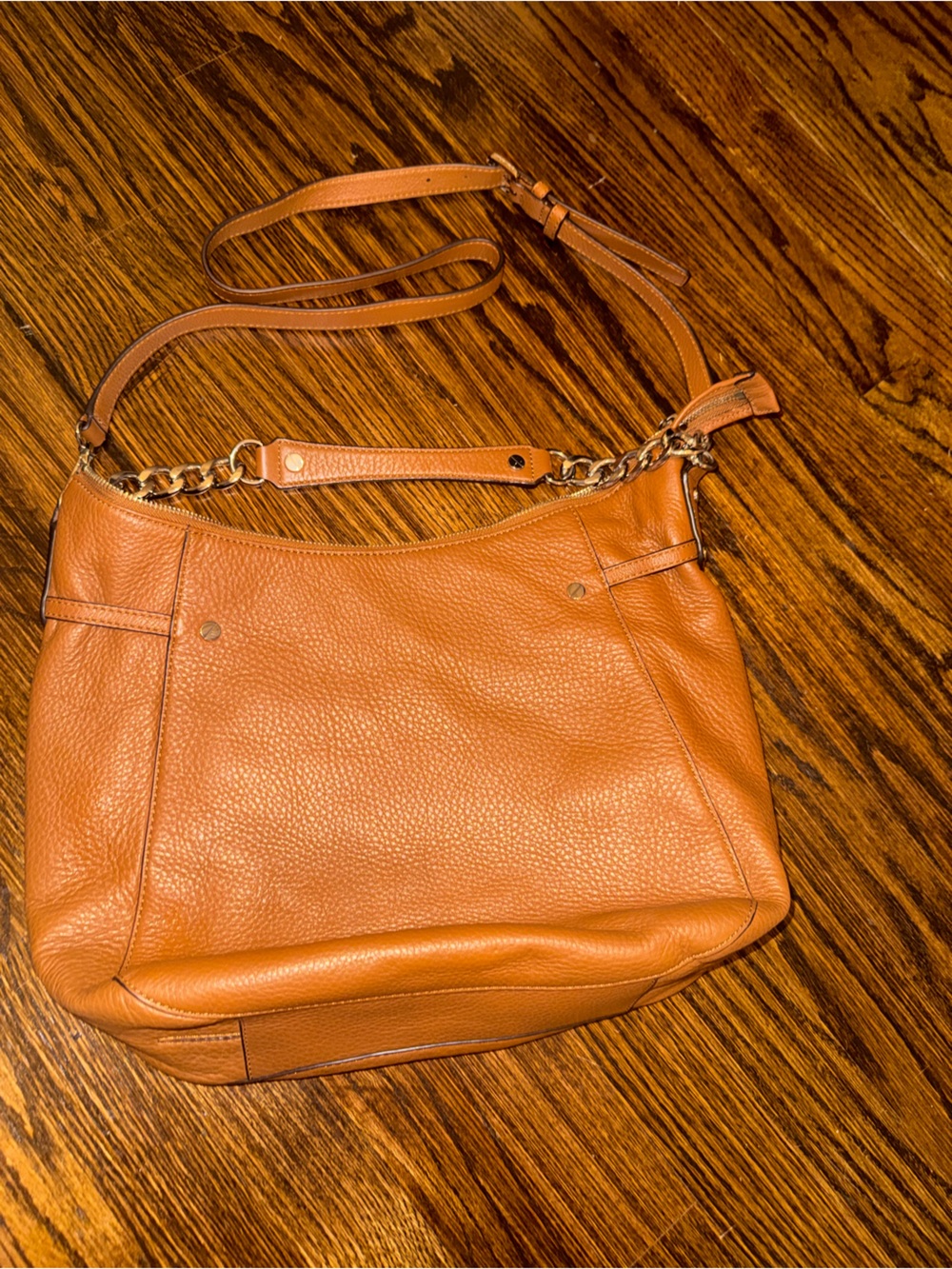 Michael Kors large hobo bag in brown orange